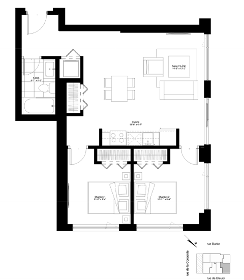 a black and white floor plan of a house